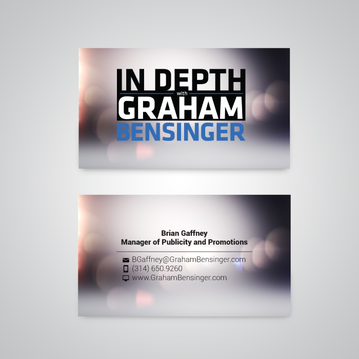 In Depth With Graham Bensinger logo design — Stationery