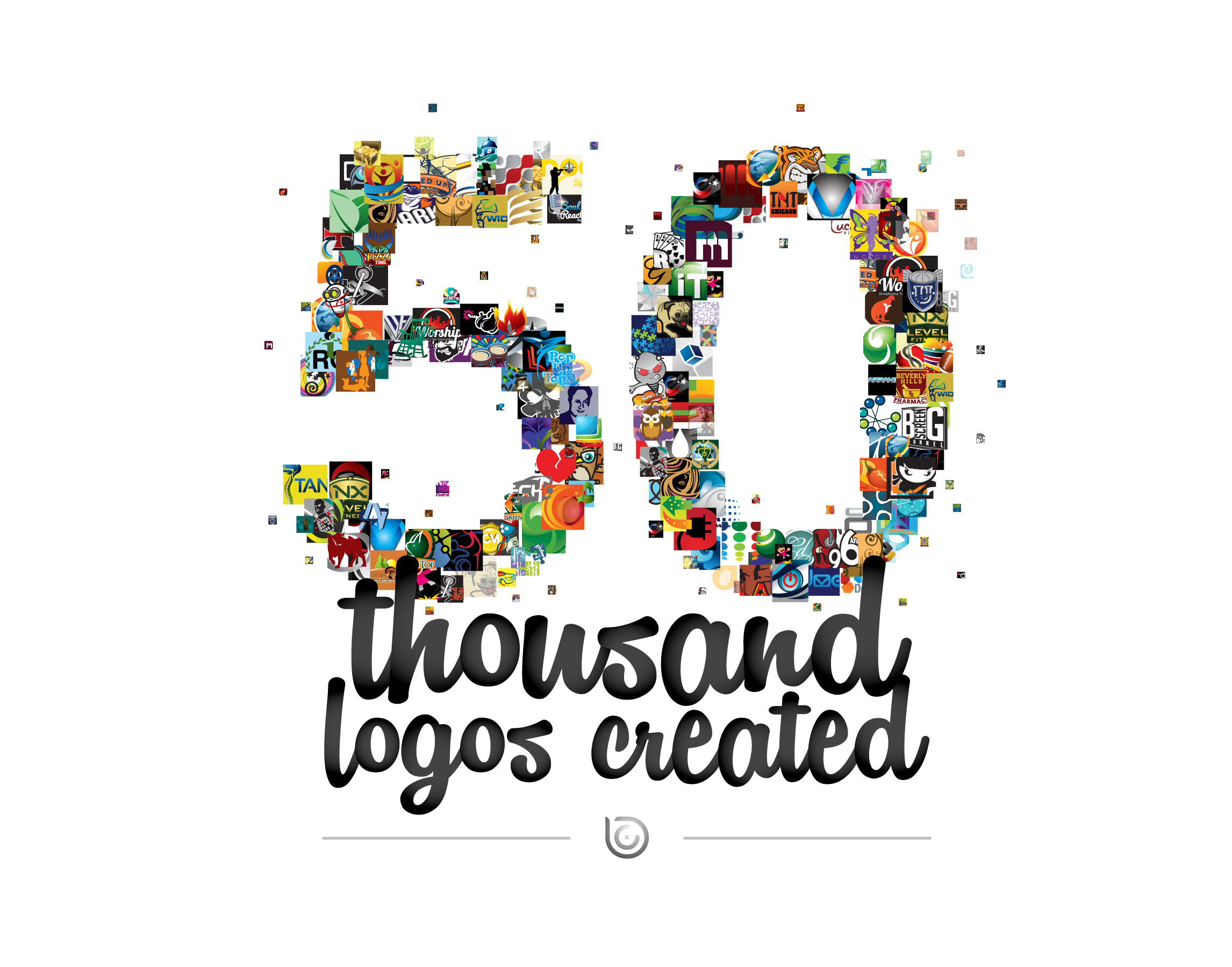 Over 50,000 logos designed for customers worldwide